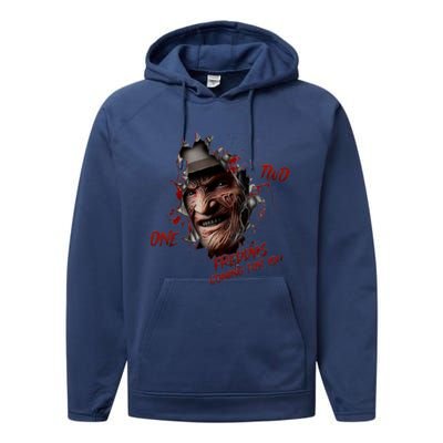 Halloween Horror Character Friends Coming For You Freddy Performance Fleece Hoodie