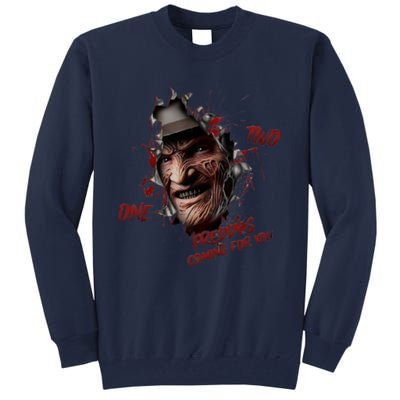 Halloween Horror Character Friends Coming For You Freddy Tall Sweatshirt