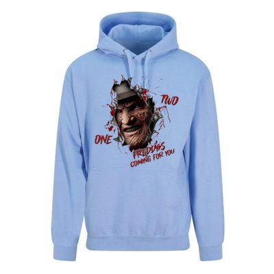 Halloween Horror Character Friends Coming For You Freddy Unisex Surf Hoodie