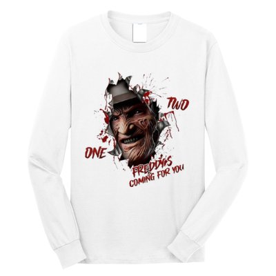 Halloween Horror Character Friends Coming For You Freddy Long Sleeve Shirt