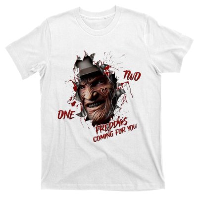 Halloween Horror Character Friends Coming For You Freddy T-Shirt