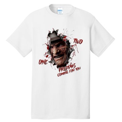 Halloween Horror Character Friends Coming For You Freddy Tall T-Shirt