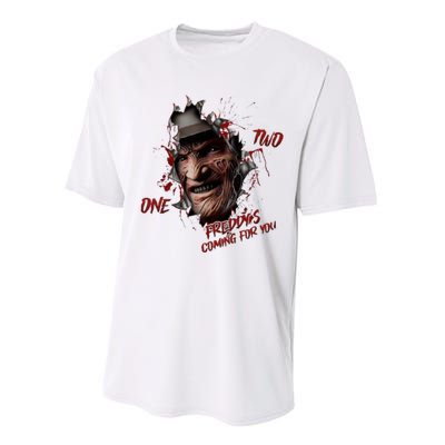 Halloween Horror Character Friends Coming For You Freddy Performance Sprint T-Shirt