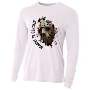 Halloween Horror Character Bitches Be Trippin Jason Cooling Performance Long Sleeve Crew