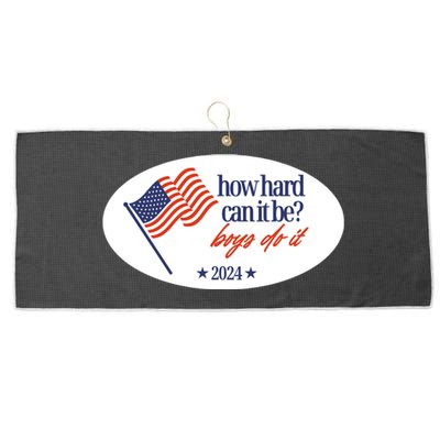 How Hard Can It Be Do It Sticker Large Microfiber Waffle Golf Towel