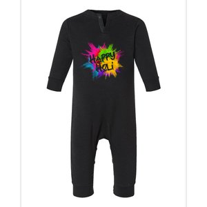 Happy Holi Celebrate Hindu Holiday Infant Fleece One Piece