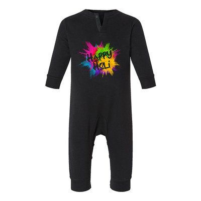 Happy Holi Celebrate Hindu Holiday Infant Fleece One Piece