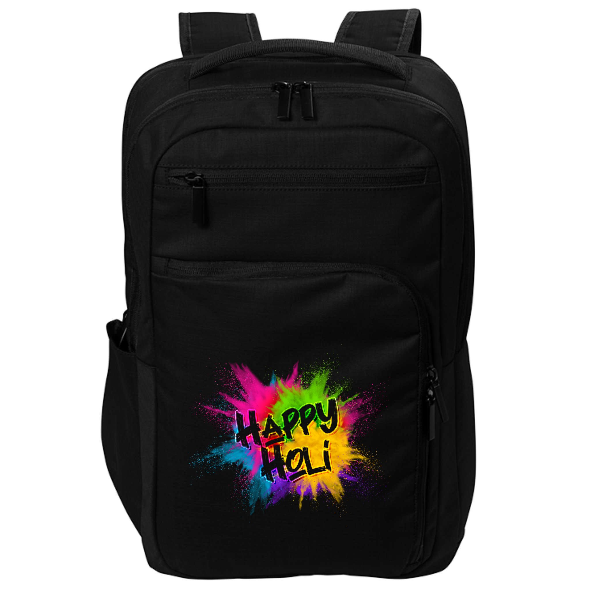Happy Holi Celebrate Hindu Holiday Impact Tech Backpack