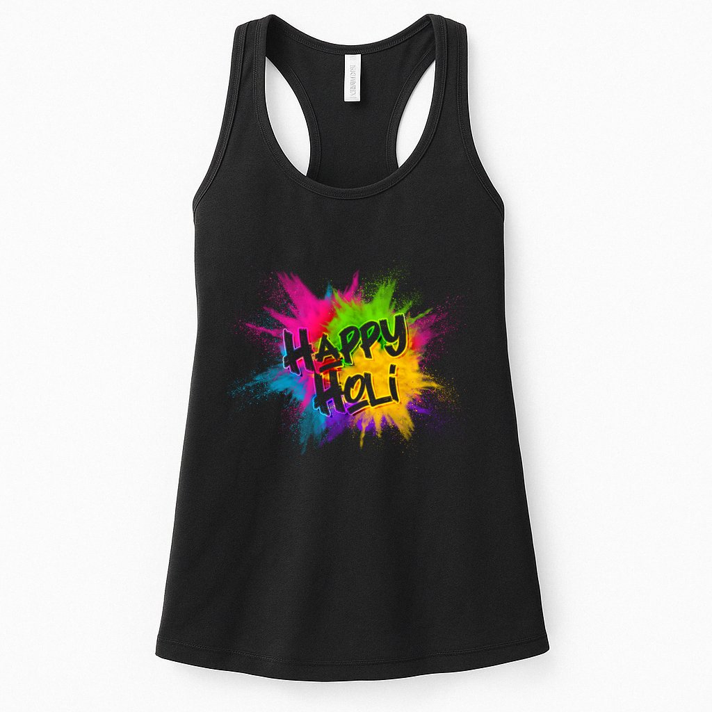 Happy Holi Celebrate Hindu Holiday Womens Tank Top