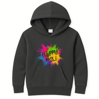 Happy Holi Celebrate Hindu Holiday Kids Hoodie