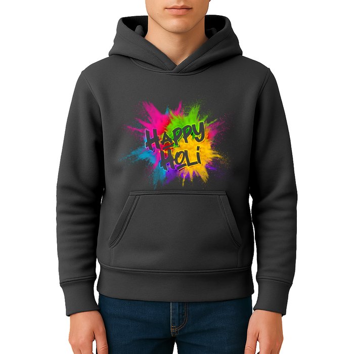 Happy Holi Celebrate Hindu Holiday Kids Hoodie