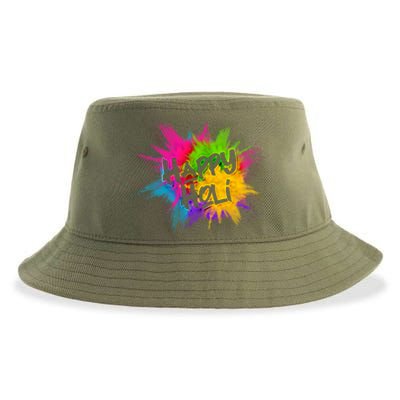 Happy Holi Celebrate Hindu Holiday Sustainable Bucket Hat