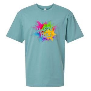 Happy Holi Celebrate Hindu Holiday Sueded Cloud Jersey T-Shirt