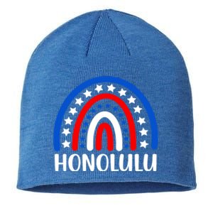 Honolulu Hawaii Cool Gift I Love Honolulu Hawaii Usa Gift Sustainable Beanie