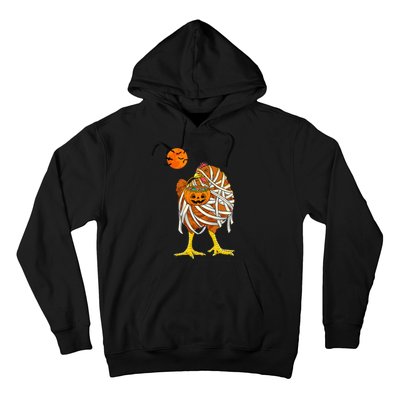 Hilarious Halloween Costume for Farmers Chicken Mummy Hoodie