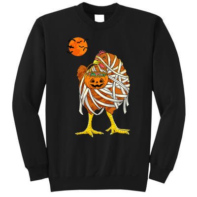 Hilarious Halloween Costume for Farmers Chicken Mummy Sweatshirt