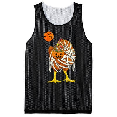 Hilarious Halloween Costume for Farmers Chicken Mummy Mesh Reversible Basketball Jersey Tank