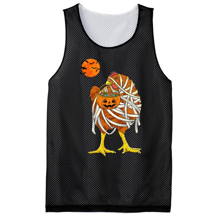 Hilarious Halloween Costume for Farmers Chicken Mummy Mesh Reversible Basketball Jersey Tank