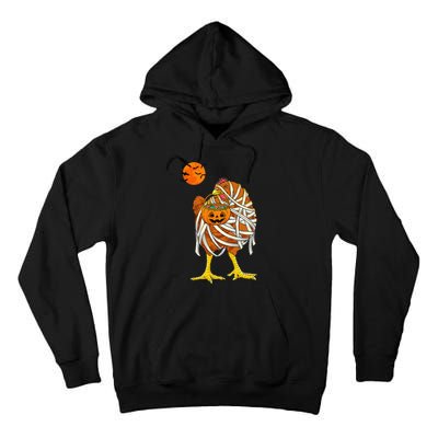 Hilarious Halloween Costume for Farmers Chicken Mummy Tall Hoodie