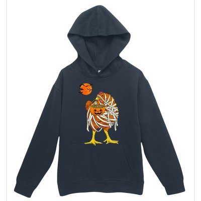 Hilarious Halloween Costume for Farmers Chicken Mummy Urban Pullover Hoodie