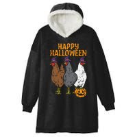 Happy Halloween Chickens Farm Animal Costume Hooded Wearable Blanket