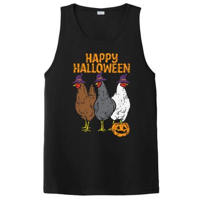 Happy Halloween Chickens Farm Animal Costume PosiCharge Competitor Tank