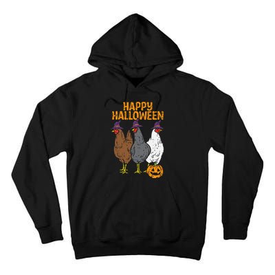 Happy Halloween Chickens Farm Animal Costume Tall Hoodie