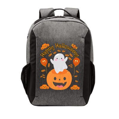 Happy Halloweeny Cute Boy And Girl Costume As A Ghost Vector Backpack