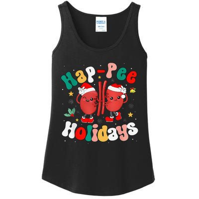 Happee Holiday Christmas Santa Kidney Nephrology Technician Ladies Essential Tank