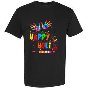 Happy Holi Color India Hindu Gift Garment-Dyed Heavyweight T-Shirt