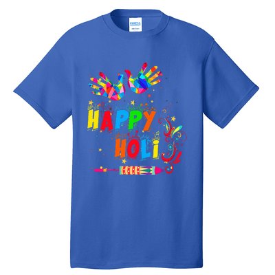 Happy Holi Color India Hindu Gift Tall T-Shirt