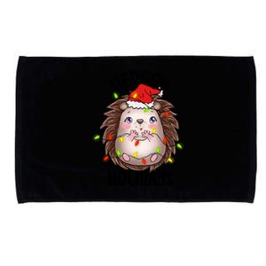 Hedgy Holiday Cute Adorable Hedgehog Christmas Funny Pun Cute Gift Microfiber Hand Towel