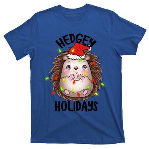 Hedgy Holiday Cute Adorable Hedgehog Christmas Funny Pun Cute Gift T-Shirt