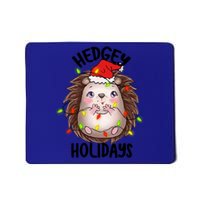 Hedgy Holiday Cute Adorable Hedgehog Christmas Funny Pun Cute Gift Mousepad