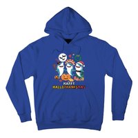 Happy Hallothanksmas Christmas Halloween Shark Thanksgiving Great Gift Hoodie