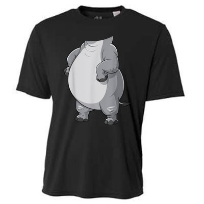 Hippo Hippopotamus Costume Cooling Performance Crew T-Shirt