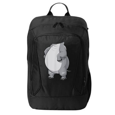Hippo Hippopotamus Costume City Backpack