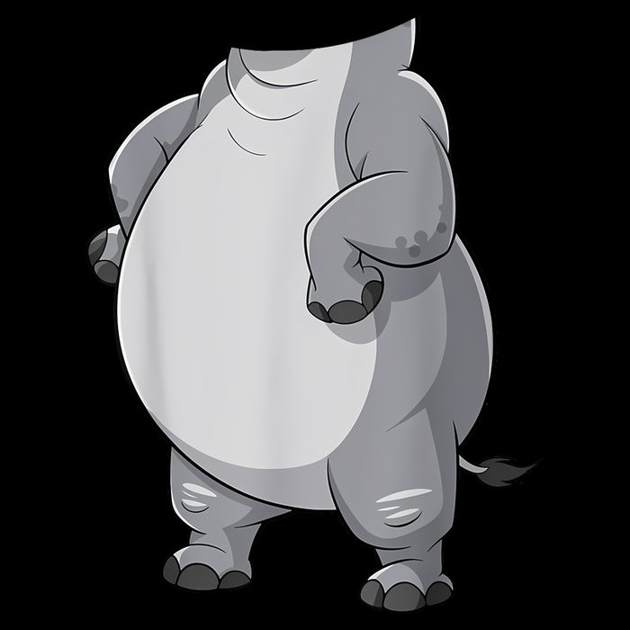 Hippo Hippopotamus Costume Button