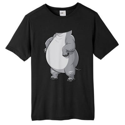 Hippo Hippopotamus Costume Tall Fusion ChromaSoft Performance T-Shirt