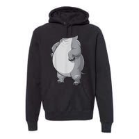 Hippo Hippopotamus Costume Premium Hoodie