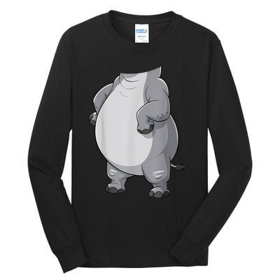 Hippo Hippopotamus Costume Tall Long Sleeve T-Shirt