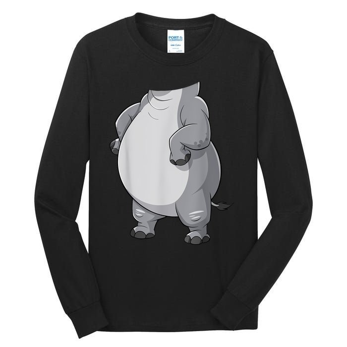 Hippo Hippopotamus Costume Tall Long Sleeve T-Shirt