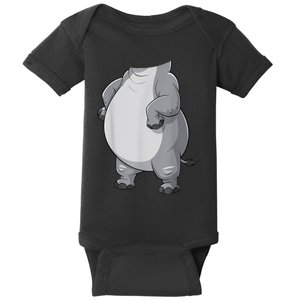 Hippo Hippopotamus Costume Baby Bodysuit