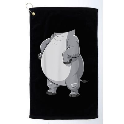 Hippo Hippopotamus Costume Golf Towel