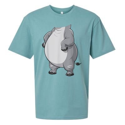 Hippo Hippopotamus Costume Sueded Cloud Jersey T-Shirt