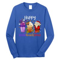 Happy Hallothanksmas Coffee Latte Halloween Thanksgiving Great Gift Long Sleeve Shirt