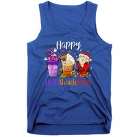 Happy Hallothanksmas Coffee Latte Halloween Thanksgiving Great Gift Tank Top