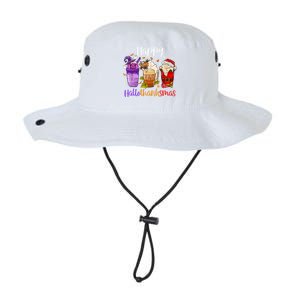 Happy Hallothanksmas Coffee Latte Halloween Thanksgiving Great Gift Legacy Cool Fit Booney Bucket Hat