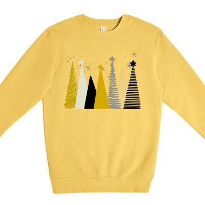 Happy Holidays Christmas Tree Festive Premium Crewneck Sweatshirt