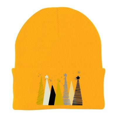 Happy Holidays Christmas Tree Festive Knit Cap Winter Beanie